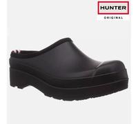 Hunter Mens Shoes Original Play Clog Casual Slip-On Closed-Toe Clog Rubber Size