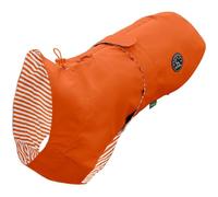 HUNTER Milford Dog Raincoat | Ergonomic fit, individually adjustable, harness zip, washable at 30 °C, colour: orange, size: 80