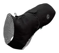 HUNTER Milford Dog Raincoat, Colour: Black, Ergonomic Fit for Optimal Protection, Individually Adjustable, Zip for Harness Carrier, Easy to Clean & Washable at 30 °C, Size: 70