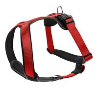 HUNTER NEOPREN dog harness, nylon, padded with neoprene, for sport and leisure,red / black, nylon, neoprene,53-65,M
