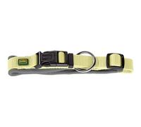 HUNTER Neoprene Vario Plus Dog Collar Matcha/Grey Durable Nylon Soft Neoprene Padding Fully Adjustable with Strain Relief Easy Care Comfortable Size S-M/2.0