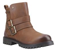 Hunter Ness Leather Women's Dark Tan Boots UK 6