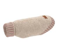 HUNTER ODENSE Dog Sweater Soft & Elastic High Collar Sweater with Hat Washable Cream/Pink Size: 50