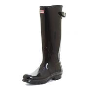 Hunter Original Back Adjust Gloss Women Rain - Black - 6