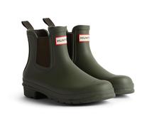 Women's Hunter Original Chelsea Boot Rubber Women's Dark Olive Wellington Boots - Green - Size: 4