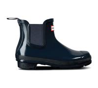 Hunter Original Chelsea Gloss Rubber Women's Ankle Boots - Navy - Size:UK 8