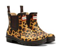 Hunter Original Chelsea Rubber Women's Leopard Wellington Boots UK 4