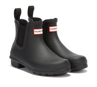 Original short ankle boots for women Hunter Chelsea Noir 38