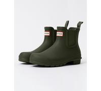 Women's Hunter Original Chelsea Boot Rubber Women's Dark Olive Wellington Boots - Green - Size: 8