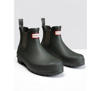 Hunter Original Chelsea Womens Boots - Olive Rubber - Size UK 7