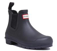 Hunter Original Chelsea Womens Rubber Rain Welly Boots In Black Size UK 3 - 8