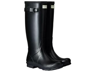 HUNTER ORIGINAL FIELD BOOT BLACK Women's Gloss Wellies Tall Wellingtons