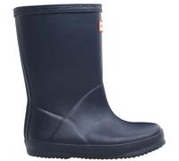 Hunter Original First Slip-On Blue Rubber Kids Wellington Boots KFT5094RMA_NVY