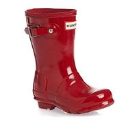 Hunter Original Kids Gloss Wellington Boots - Military Red UK 10