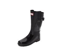 Hunter Original Refined Short Gloss, Womens Wellington Boots, Black (Black), 7 (40 EU)