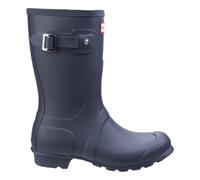 Hunter Womens Original Short Wellington Boots in Navy - Blue Rubber - Size UK 4
