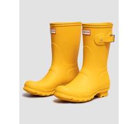 Hunter Original Short Rubber Women's Ankle Boots - Yellow - Size:UK 6