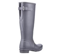 Hunter Original Tall Back Adjustable Wellington Boots Black Natural vulcanised