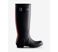 Hunter Boots - Women's Original Tall Hunter Backstrap Boot - Wellington boots size 40/41, white/black
