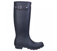 Hunter Womens Original Tall Wellington Boots in Navy - Blue Rubber - Size UK 3
