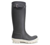 Hunter Original Tall Rubber Men's Calf Length Boots - Black White Willow - Size:UK 8