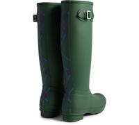 Hunter Original Tall Tartan Back Strap Wellington Green True to size, Regular