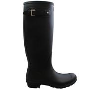 Hunter Womens Original Tall Wellington Boots in Black Rubber - Size UK 3