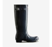 Hunter Original Tall Gloss Rubber Women's Wellingtons Boots - Navy - Size:UK 6