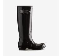 Hunter Womens Original Tall Gloss Wellington Boots - Black Rubber - Size UK 5