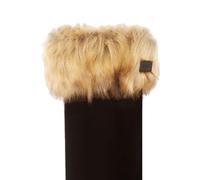 Hunter Original Women's Tall Black Boot Sock Faux Fur Cuff Size M - XL
