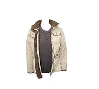 Hunter Outdoor Ladies Jayne Sandwich Quilted Jacket (Beige, Large)