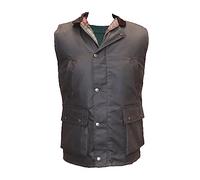 Hunter Outdoor Wax Bodywarmer waistcoat gilet lightweight country wear unisex (UK, Alpha, XXL, Regular, Regular, Brown)