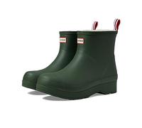 Hunter Play Short Sherpa Insulated Boots for Men Offers Textile Lining, Low Block Heel, and Wide Round Toe, Flexing Green/White Willow, 13