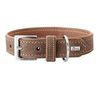 HUNTER PORTO Dog Collar Leather Sustainable 55 (M) Tobacco/Cognac