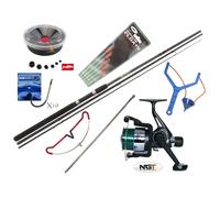 Hunter Pro 10' Carbon-X Beginner Float Fishing Kit: Rod, NGT TZ40R Reel, Line, Tackle, Rod Rest & Catapult