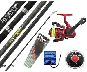 Hunter Pro 10' Carbon-X Complete Beginners Starter Float Match Fishing Kit Rod & SY200 Reel With Line & Tackle Set