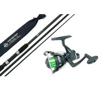 Hunter Pro 11 ft Carbon Coarse Fishing Combo: 3-Piece Carbo-X Match Rod & HP40R Rear Drag Reel