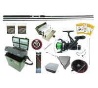 Hunter Pro 11 ft Carbon Coarse Float Fishing Kit: 3 Piece Match Rod and HP40R Reel with Tough Box Seat Box and Full Tackle Set