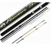 Hunter Pro 11 ft Composite Feeder Rod: 3-Piece Ledgering Quiver Tip Set with Hi-Viz Twin Tips