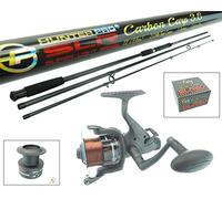 Hunter Pro 12ft Carbon Carp Rod & Bait Free Runner Reel Carp Combo Set. Hunter Pro SLR Range. Includes Spare Spool