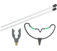 Hunter Pro Bank Stick & Rod Rest Set 2 X Bank Stick, 1 X Adjustable V Rest & 1 X Butt Rest