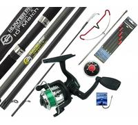 HUNTER PRO COMPLETE STARTER FISHING TACKLE SET KIT WITH HUNTER PRO® ROD REEL TACKLE ETC