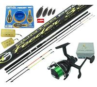 Hunter Pro Feeder Carp Fishing kit Quiver Tip Rod Reel Combo Ledgering Tackle Set Twin Tip