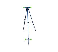 Hunter Pro Sea Fishing Tripod - 5ft Adjustable Aluminium Beach Rest - Lightweight, Folding & Corrosion Resistant - Glow-in-the-Dark Cups & Heads - Includes Bait Bag Hook