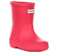 Hunter Pull On First Bt Waterproof Rubber Kids Ankle Boots In Pink 2 - 13