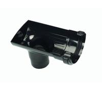 HUNTER R012:G GREY STOP END OUTLET for 112mm Half Round guttering.