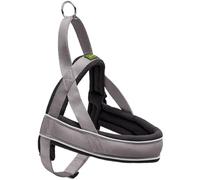 Hunter Racing Norwegian harness for dogs, nylon, reflective, coat-friendly, Grey, M