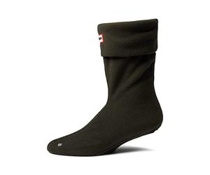 Hunter Recycled Fleece Short Boot Sock (Unisex - Dark Olive - 36-38 EU)