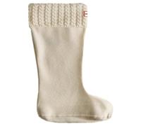 Hunter Recycled Mini Cable Sock Tall Unisex - White - 36-38 EU