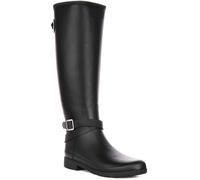 Hunter Refine Tall Adjustable Tall Welly Womens Boot In Black UK 3 - 8